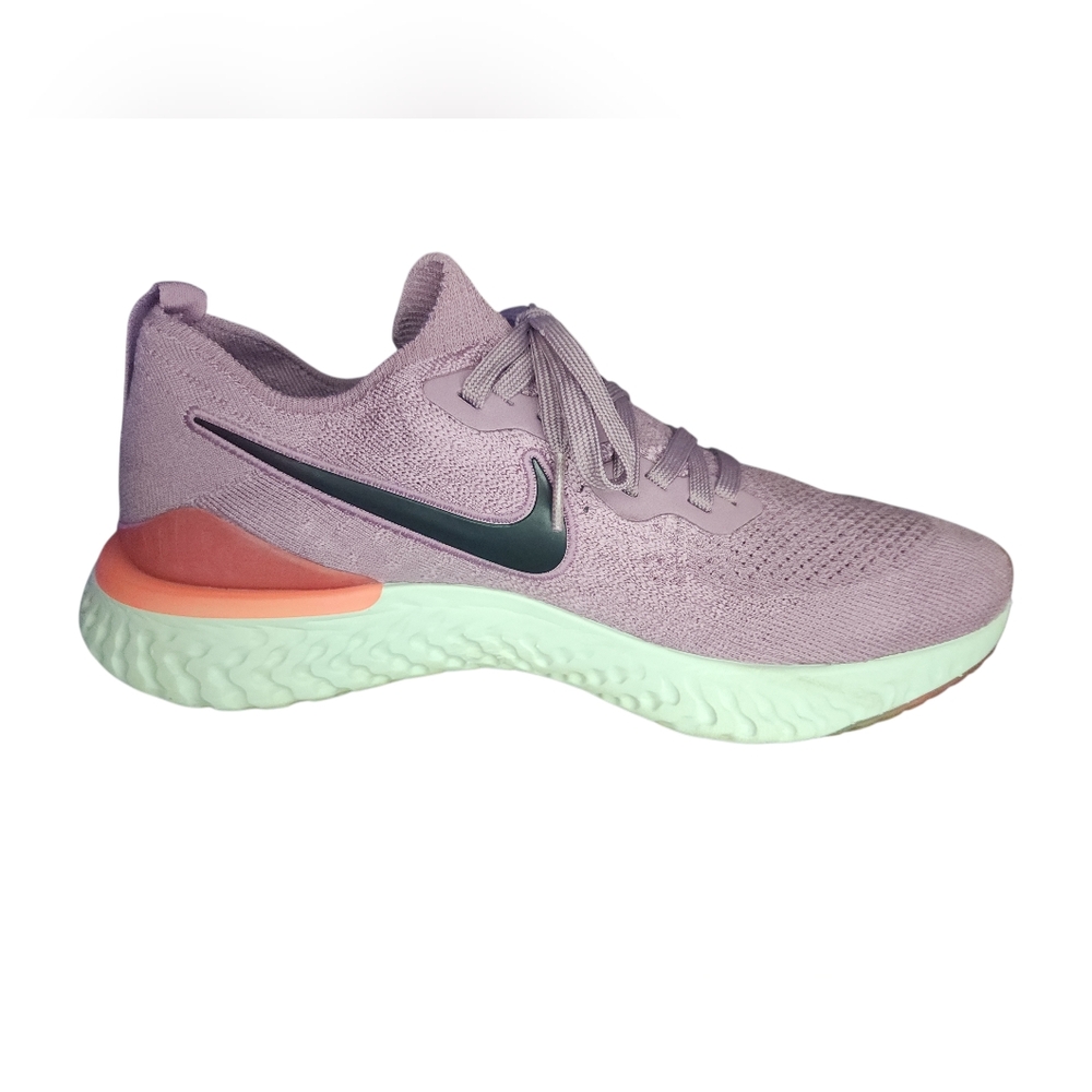 Nike Epic React Flyknit 2 'Plum Dust', Womens 9 - Picture 7 of 9